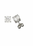 Sterling Silver 7MM CZ Stud Earrings