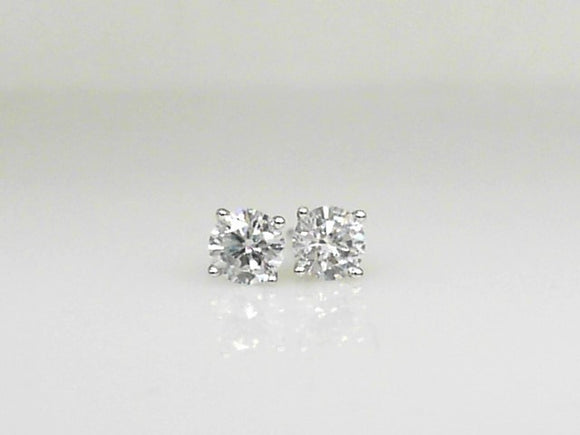 Lab Grown Diamond Studs in White Gold