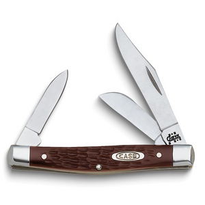 Case Synthetic Brown Medium Stockman Pocket Knife