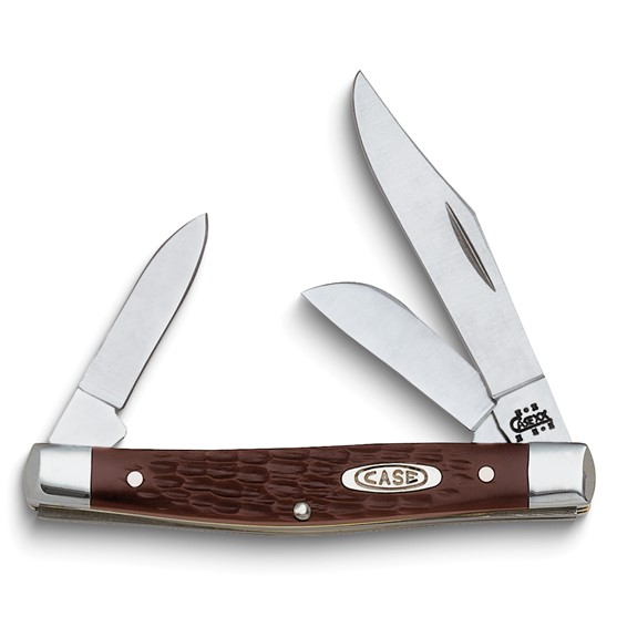 Case Synthetic Brown Medium Stockman Pocket Knife