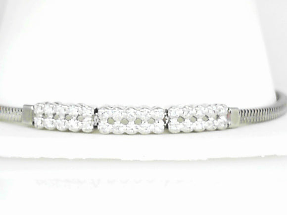White Gold Diamond Add-A-Link Bracelet