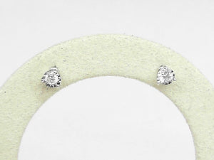 Lab Grown Sterling Silver Diamond Studs