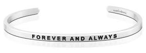 Mantra Bands "Forever and Always" Cuff Bracelet