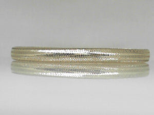 Yellow Gold Mesh Stretch Bangle Bracelet