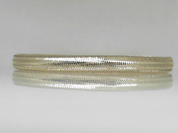 Yellow Gold Mesh Stretch Bangle Bracelet