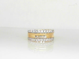 Yellow Gold Polished Diamond Band