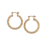 Gold Filled Braided Tube Hoops