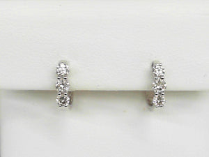 14K YG .54 CTW Diamond Huggies