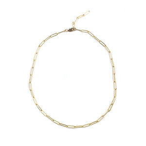 Gold Filled Paperclip Chain 18.5"